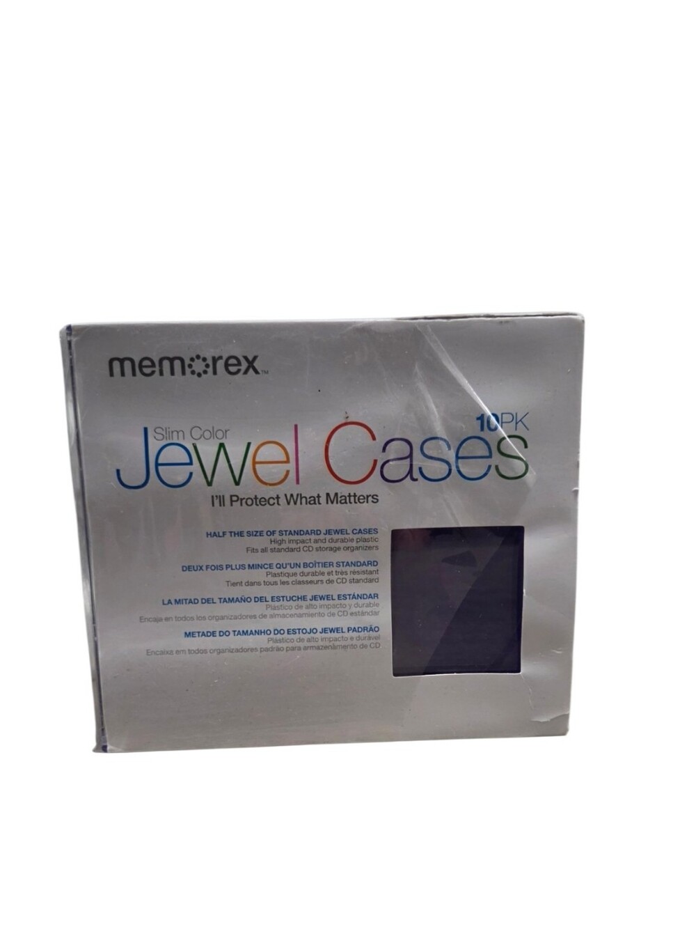 Memorex Slim Color Jewel CD Cases - Open Box